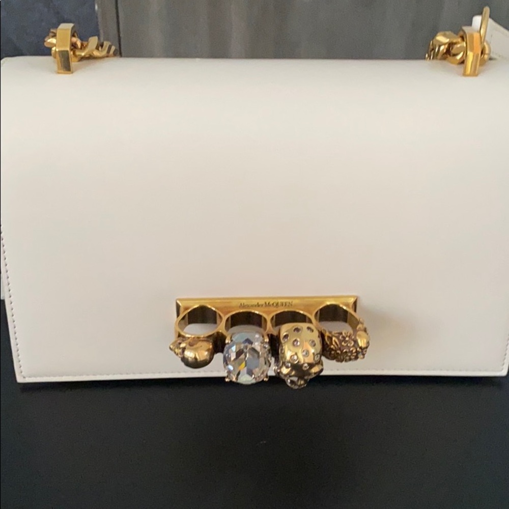 Alexander McQueen jeweled satchel bag